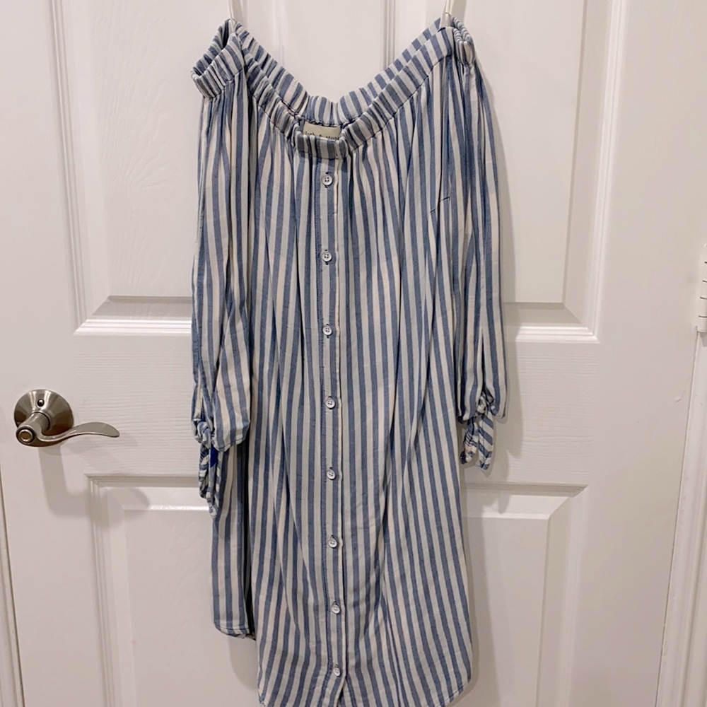 Cloth & Stones casual button down dress